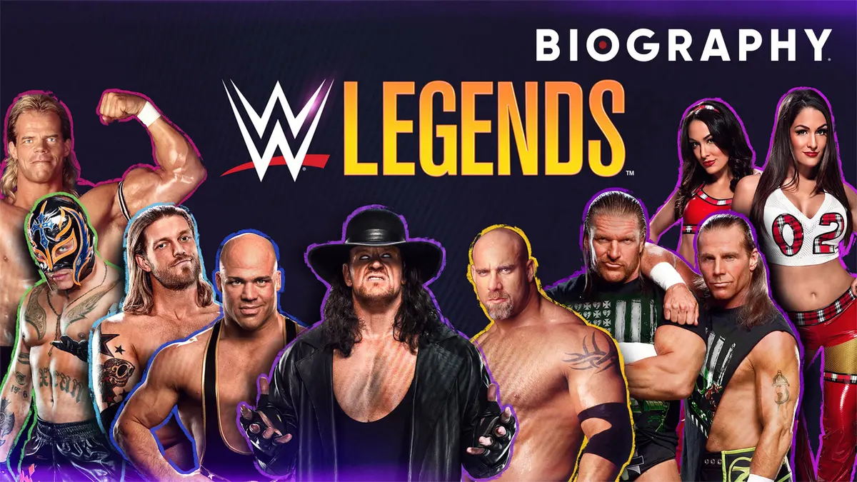 bg cover for Biography: WWE Legends