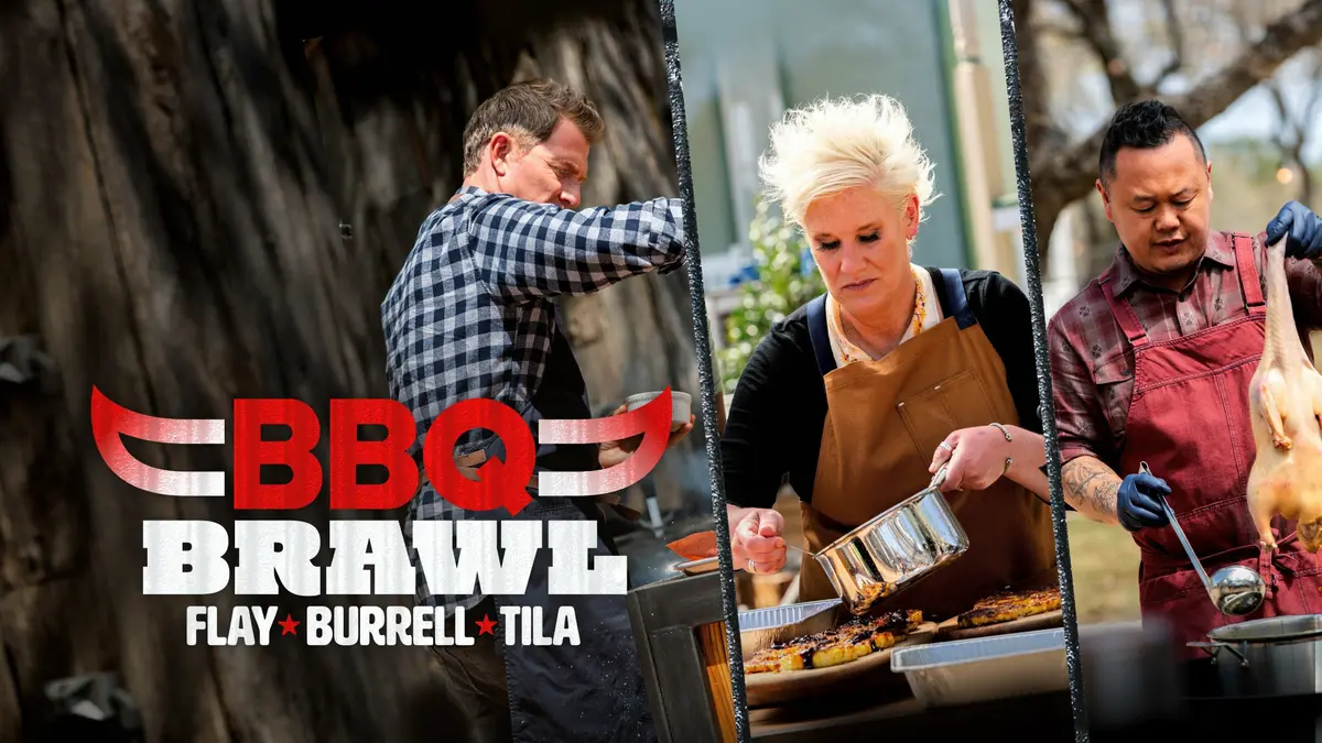 bg cover for BBQ Brawl: Flay V. Symon